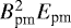 Mathematical equation: $B_{\textrm{pm}}^2 E_{\textrm{pm}}$