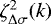 Mathematical equation: $\zeta^2_{{\mathrm{\Delta}}\sigma}(k)$