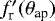 Mathematical equation: $f_{\textrm{r}}^{\prime}({\theta}_{\textrm{ap}})$