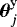 Mathematical equation: $\boldsymbol{\theta}_j^{\textrm{y}}$