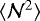 Mathematical equation: $\langle {{\cal N}^2} \rangle$