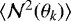 Mathematical equation: $\langle {{\cal N}^2({\theta}_k)} \rangle$