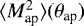 Mathematical equation: $\langle {M_{\textrm{ap}}^2} \rangle({\theta}_{\textrm{ap}})$