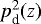 Mathematical equation: $p_{\textrm{d}}^2(z)$