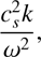 $$ \frac{c_s^2k}{\omega^2}, $$