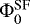 Mathematical equation: $\mathrm{\Phi}_{0}^{\text{SF}}$