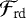 Mathematical equation: ${\cal F}_{\textrm{rd}}$