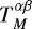 Mathematical equation: $T^{\alpha \beta}_M$