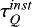 Mathematical equation: $\tau^{inst}_Q$