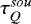 Mathematical equation: $\tau^{sou}_Q$