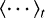 $\langle \cdots \rangle_t$