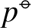 $ {p}^{\ominus}$