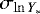 Mathematical equation: $\sigma _{\ln Y_*}$