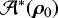 $\mathcal A^*(\bm\rho_0)$
