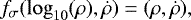 \[ f_{\sigma} (\log_{10}(\rho),\dot\rho)=(\rho,\dot\rho), \]