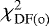 Mathematical equation: $\chi^2_{\rm{DF}(o)}$
