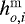 Mathematical equation: $h_{o,i}^{\mathrm{m}}$