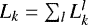 $L_k=\sum_lL_k^l$