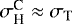 $\sigma^{\textrm{C}}_{\textrm{H}}\approx\sigma_{\textrm{T}}$
