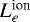$L_{e}^{\textrm{ion}}$