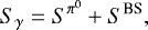 \begin{equation*}S_{\gamma}=S^{\pi^{0}}+S^{\textrm{BS}} ,\end{equation*}