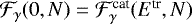 ${\cal F}_{\gamma}(0,N)={\cal F}_{\gamma}^{\textrm{cat}}(E^{\textrm{tr}},N)$