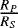 Mathematical equation: $\frac{R_{P}}{R_{S}}$