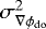 Mathematical equation: $\sigma^2_{\nabla \phi_{\text{do}}}$