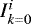 Mathematical equation: $I^i_{k=0}$