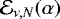 Mathematical equation: $\mathcal{E}_{\nu,N}(\alpha)$