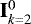Mathematical equation: $\mathbf{I}^0_{k=2}$