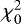 Mathematical equation: $\chi^{2}_{0}$