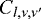 $C_{l,\nu,{\nu}'}$