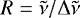 $R = \tilde{\nu} / \mathrm{\Delta}\tilde{\nu}$