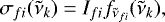 \begin{equation*} \sigma_{fi}(\tilde{\nu}_k) = I_{fi} f_{\tilde{\nu}_{fi}}(\tilde{\nu}_k), \end{equation*}