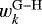 $w_k^{\mathrm{G-H}}$