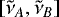 $[\tilde\nu_{A},\tilde\nu_{B}]$