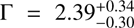 $ \Gamma=2.39_{-0.30}^{+0.34};$
