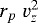 Mathematical equation: $ r_p \; v_z^2$