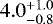 $4.0^{+1.0}_{-0.8}$