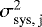 $ \sigma_{\textrm{sys, j}}^{2}$
