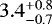 $3.4^{+0.8}_{-0.7}$