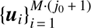 $ {\{{\boldsymbol u}_i\}}_{i=1}^{M·{(j_0+1)}} $