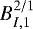 $B^{2/1}_{I,1}$