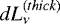 $dL_{\nu}^{(thick)}$