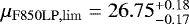 $\mu_{\mathrm{F850LP,lim}} = 26.75^{&#x002B;0.18}_{-0.17}$