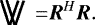 Mathematical equation: \begin{align*} \raisebox{-2.5pt}{\rotatebox{18.5}{\rule{0.9pt}{12pt}}\kern-0.39pt\raisebox{0.2pt}{\rotatebox{341.5}{\rule{0.9pt}{12pt}}}\kern-6.35pt \rotatebox{18.5}{\rule{0.9pt}{12pt}}\kern-0.39pt\raisebox{0.2pt}{\rotatebox{341.5}{\rule{0.9pt}{12pt}}} } =& \bm{R}^H \bm{R}.\end{align*}