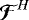Mathematical equation: ${\bm{\mathcal{F}}}^H$