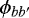 Mathematical equation: $\phi_{bb'}$