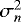 Mathematical equation: $\sigma_n^2$